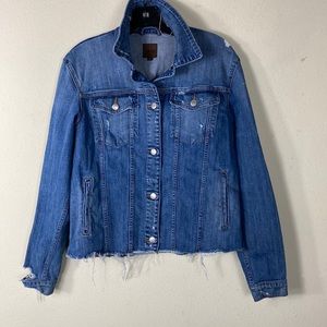 Joe’s Distressed Jeans Jacket, Size M.